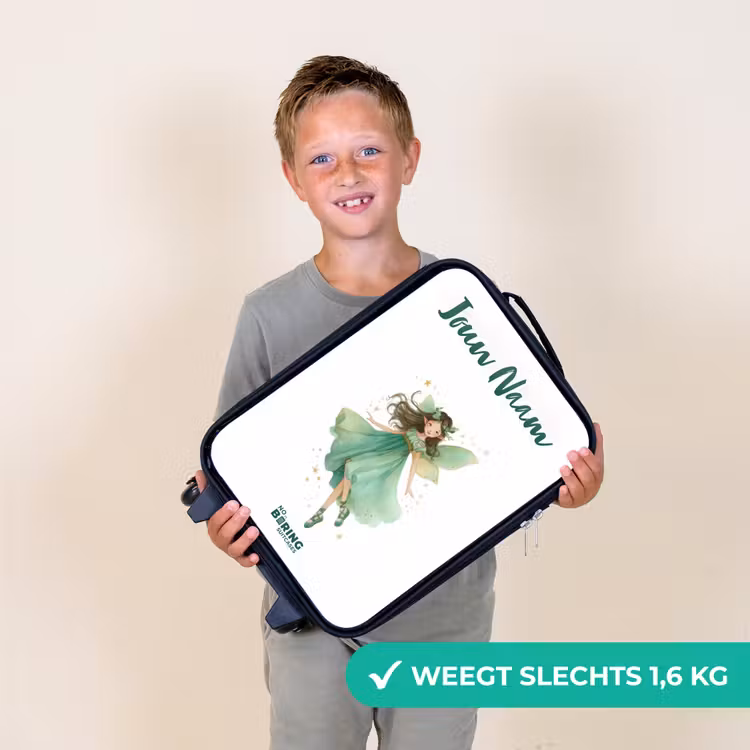 Kinderkoffers met naam - Zwevende groene elf — 3