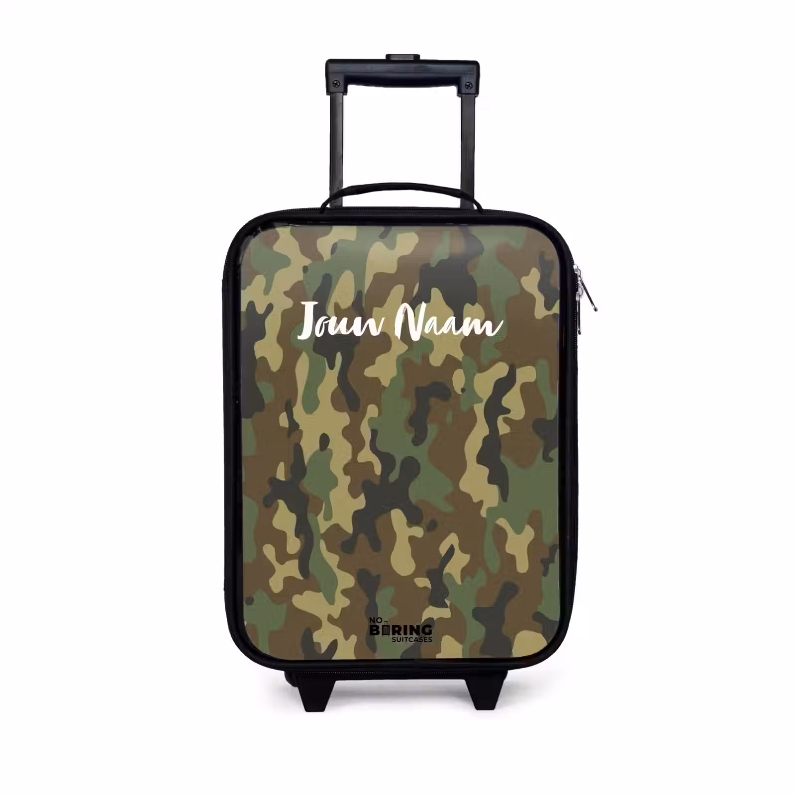 Kinderkoffer - Groene camouflage met zandkleur — 1