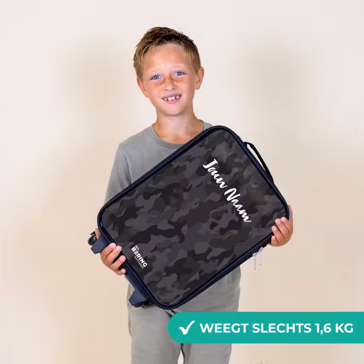Kinderkoffer - Groene camouflage print — 3