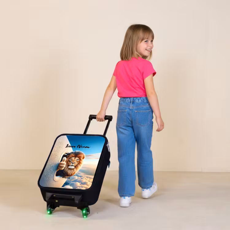 Kinderkoffer - Luchtpiloot leeuw — 2