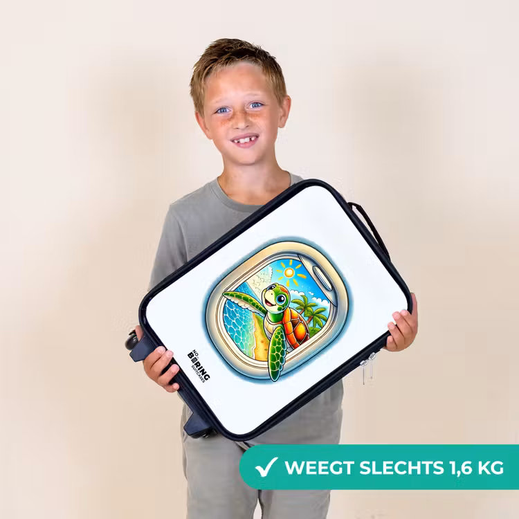 Kinderkoffer - Schildpad bij een tropisch strand — 3
