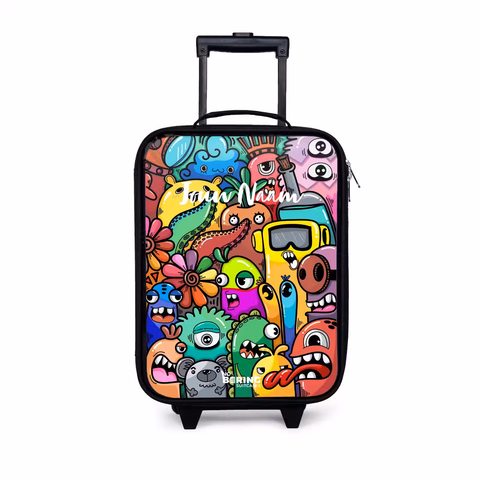 Kinderkoffer - Expressief en druk patroon met monsters — 1