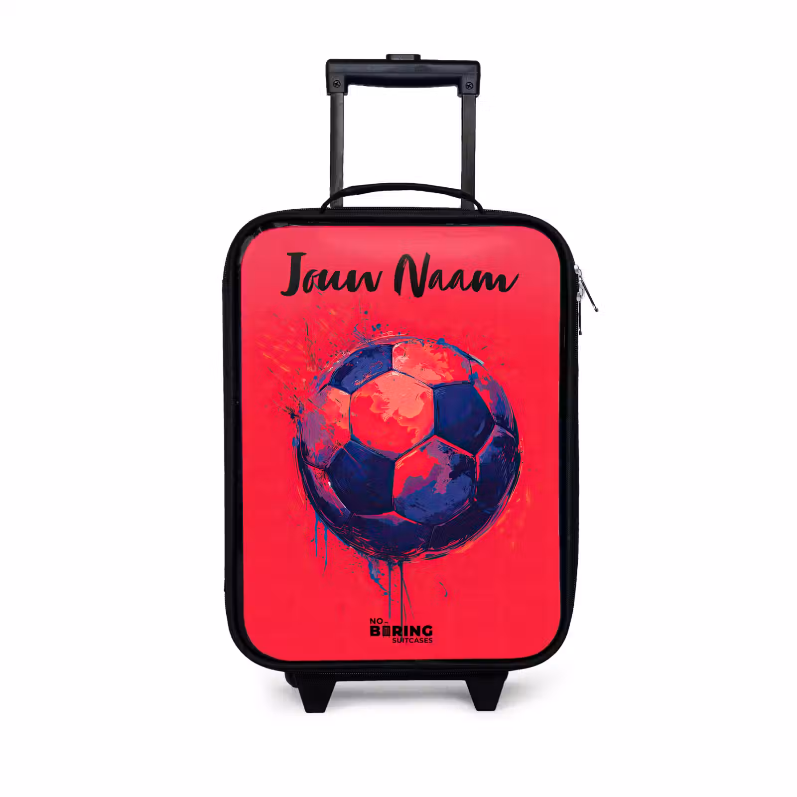 Kinderkoffers met naam - Voetbalvibes - Verf - Blauw - Rood — 1