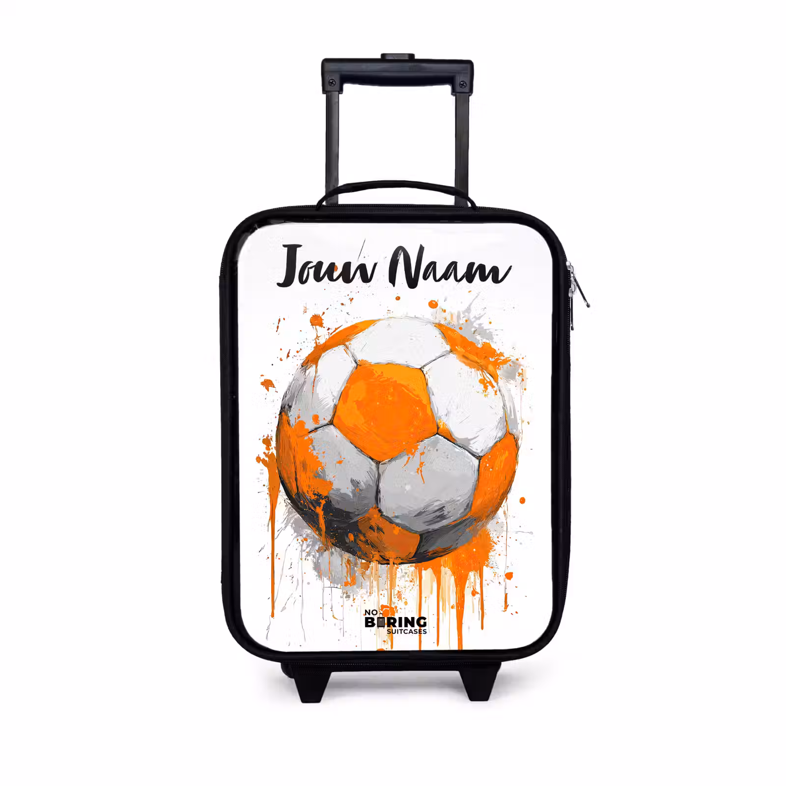 Kinderkoffers met naam - Voetbalvibes - Verf - Oranje — 1