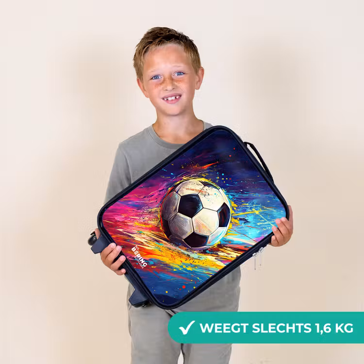 Kinderkoffers met naam - Neon - Voetbal - Kleurrijk — 3