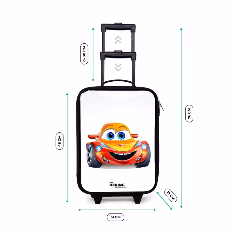 Kinderkoffer - Raceauto met gezicht — 6