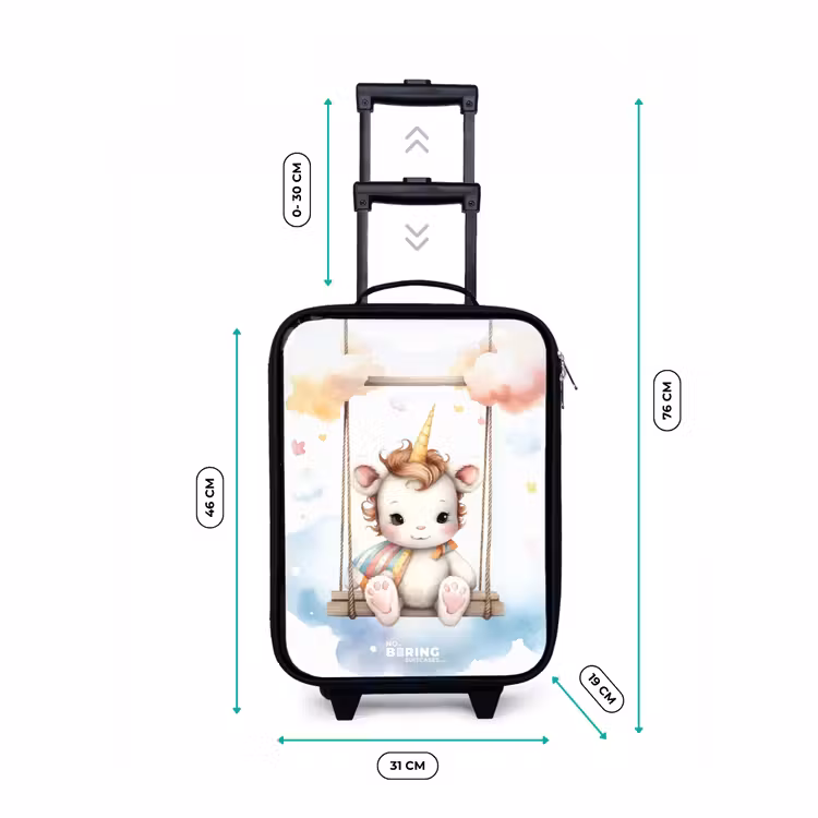 Kinderkoffer - Schommelende baby eenhoorn — 7