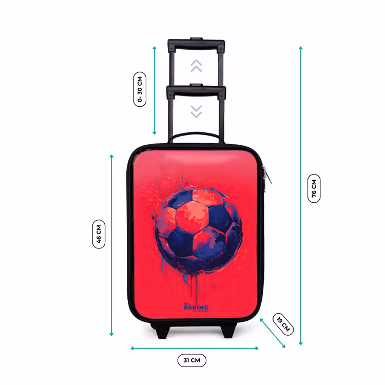 Kinderkoffers met naam - Voetbal - Verf - Blauw - Rood — 7