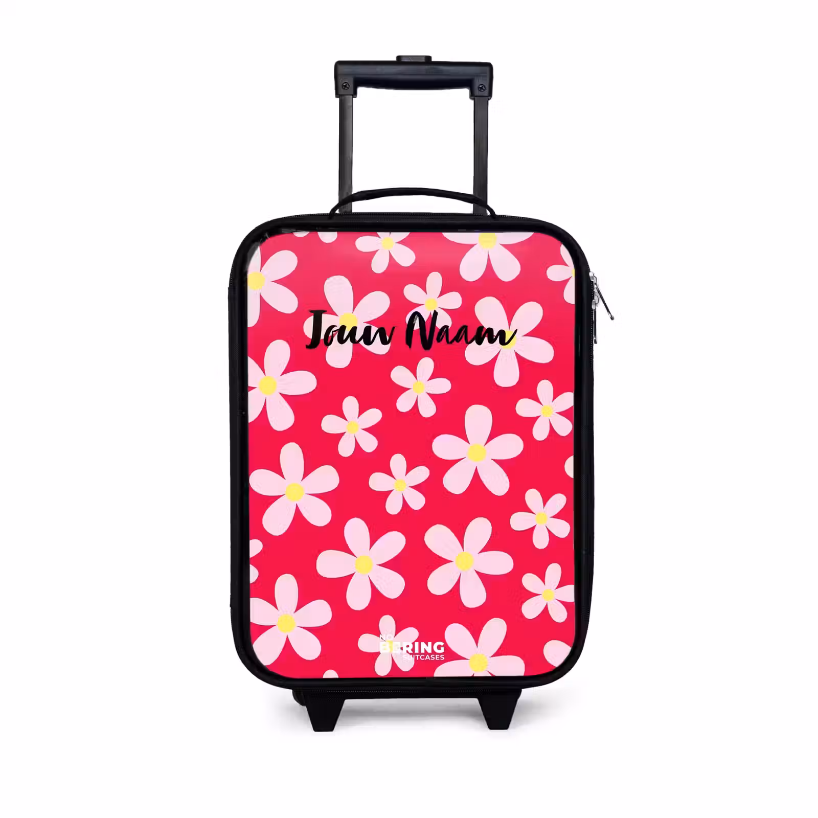 Kinderkoffers met naam - Madeliefjesmania hotpink — 1