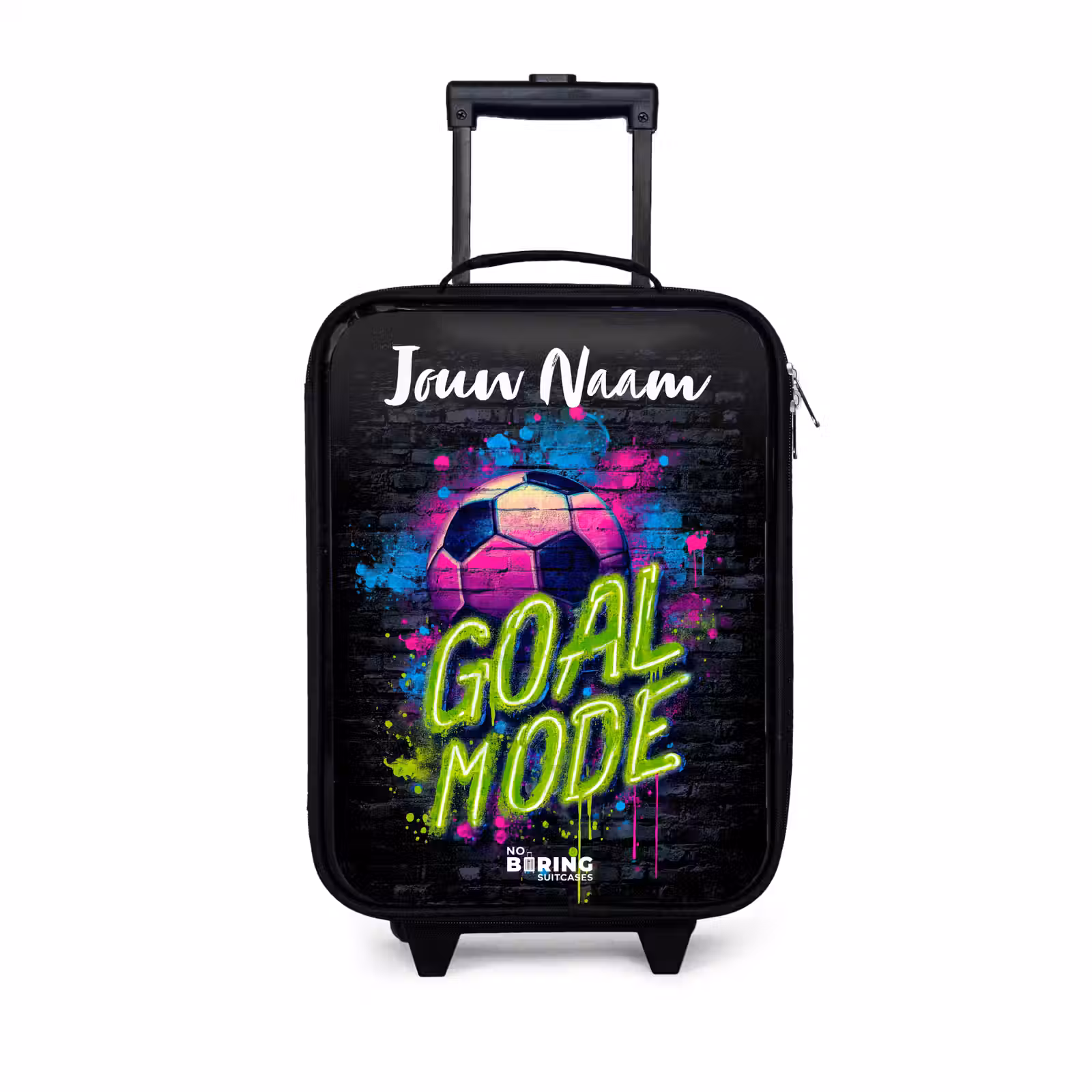 Kinderkoffers met naam - Neon - Graffiti - Voetbal - Kleurrijk — 1