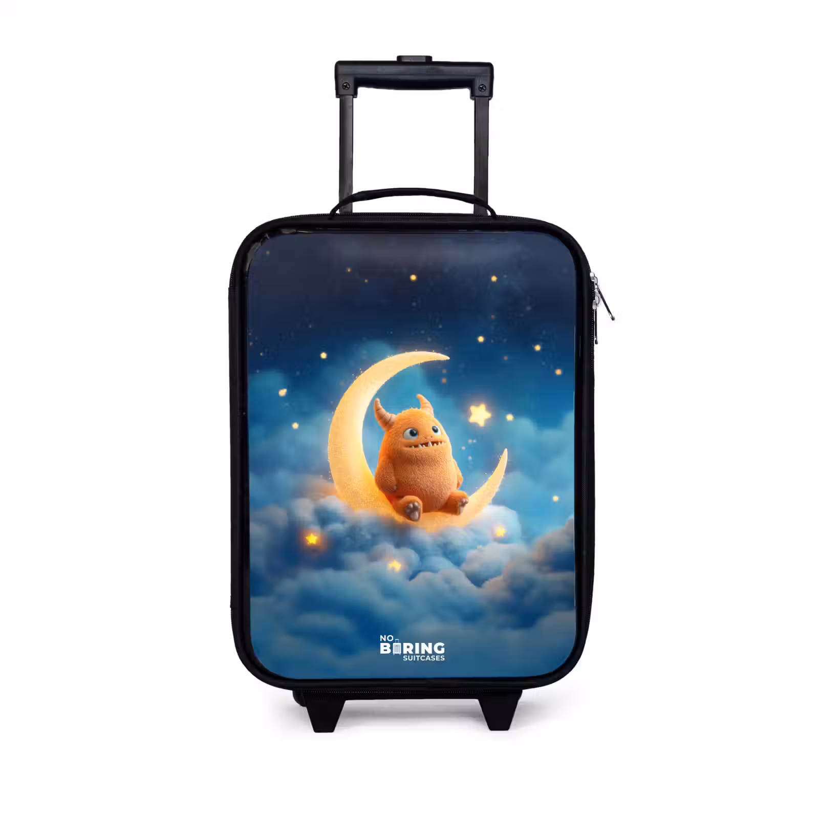 Kinderkoffer - Oranje monster op maansikkel — 1