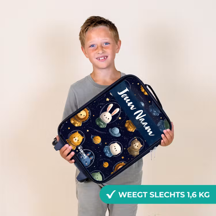 Kinderkoffers met naam - Dieren - Astronaut - Planeten - Sterren — 3
