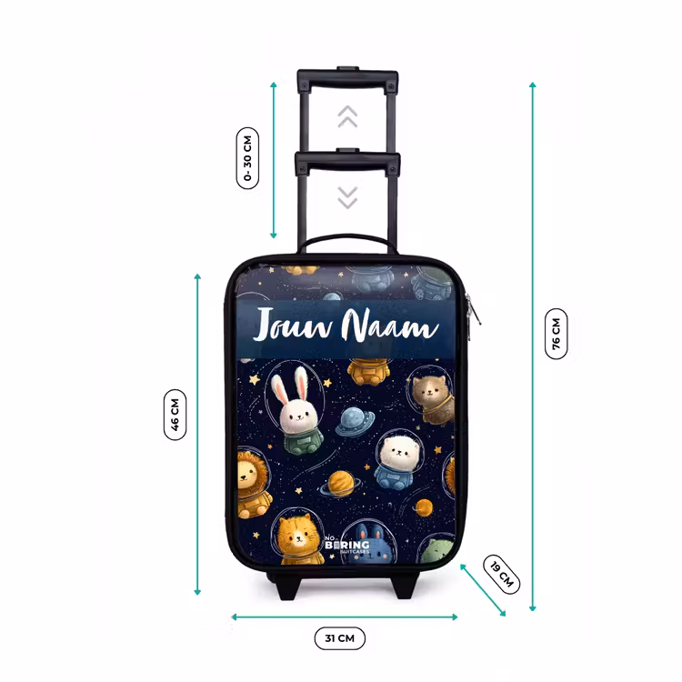 Kinderkoffers met naam - Dieren - Astronaut - Planeten - Sterren — 7