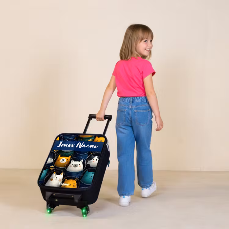 Kinderkoffers met naam - Dieren - Sterren - Planeten - Astronaut — 2