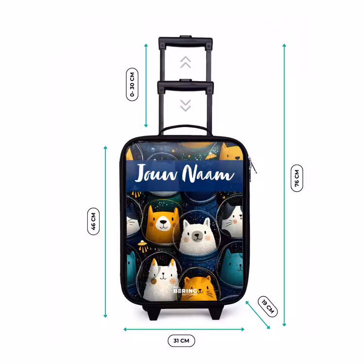 Kinderkoffers met naam - Dieren - Sterren - Planeten - Astronaut — 7