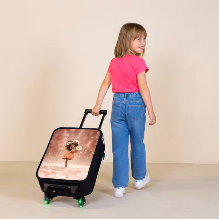 Kinderkoffers met naam - Fee met madeliefjes — 2