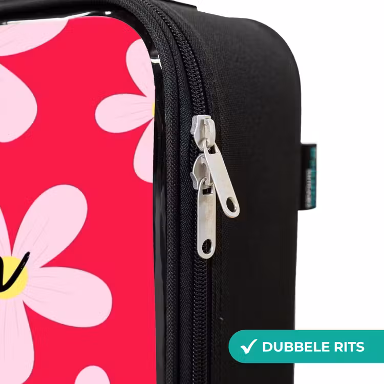 Kinderkoffers met naam - Madeliefjesmania hotpink — 6