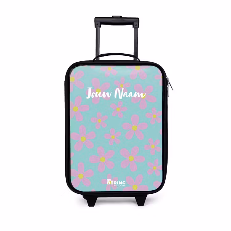 Kinderkoffers met naam - Madeliefjesmania mint — 1