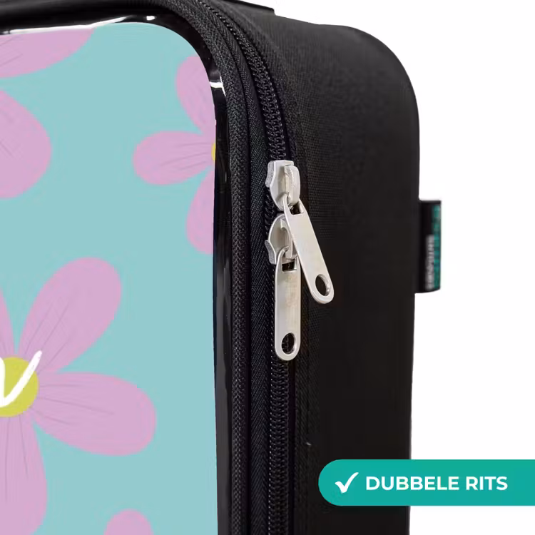 Kinderkoffers met naam - Madeliefjesmania mint — 6