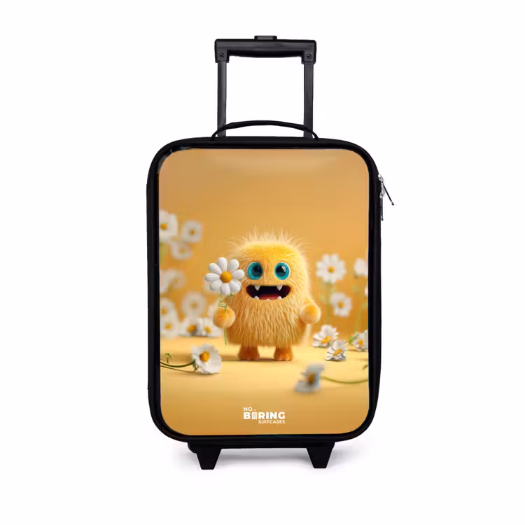 Kinderkoffer - Monster - Wezen - Bloem - Geel — 1