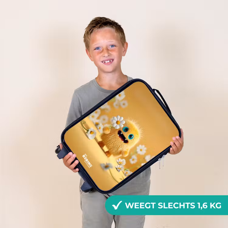Kinderkoffer - Monster - Wezen - Bloem - Geel — 3