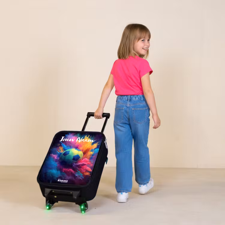 Kinderkoffers met naam - Neon - Bal - Kleurrijk — 2