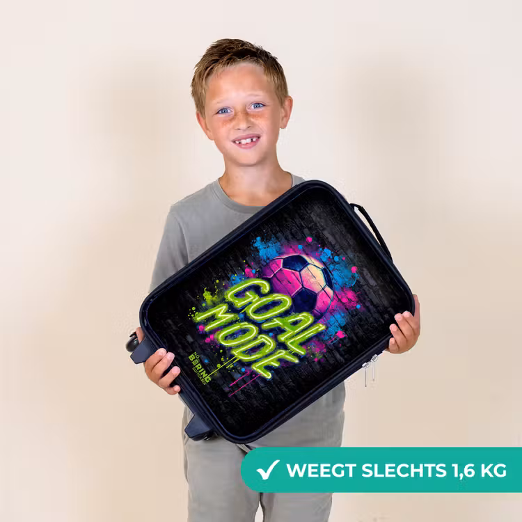 Kinderkoffers met naam - Neon - Graffiti - Voetbal - Kleurrijk — 3