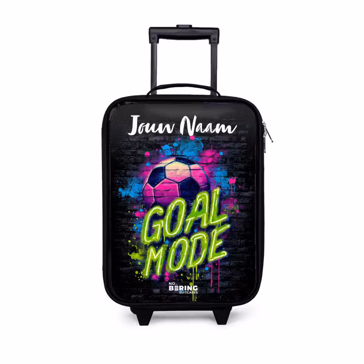 Kinderkoffers met naam - Neon - Graffiti - Voetbal - Kleurrijk — 1