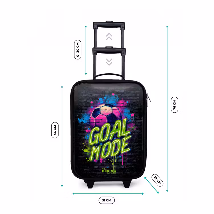 Kinderkoffers met naam - Neon - Graffiti - Voetbal - Kleurrijk — 7