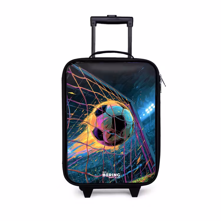 Kinderkoffers met naam - Neon - Net - Voetbal - Kleurrijk — 1