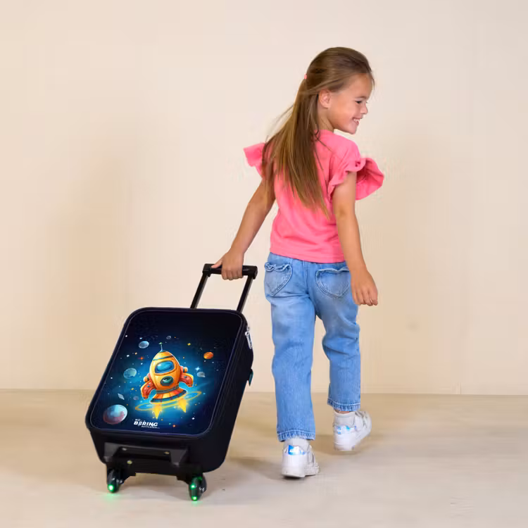 Kinderkoffer - Oranje raket in de sterrenhemel — 2