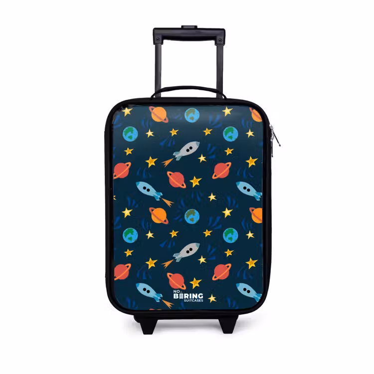 Kinderkoffer - Patroon van raketten en planeten — 1