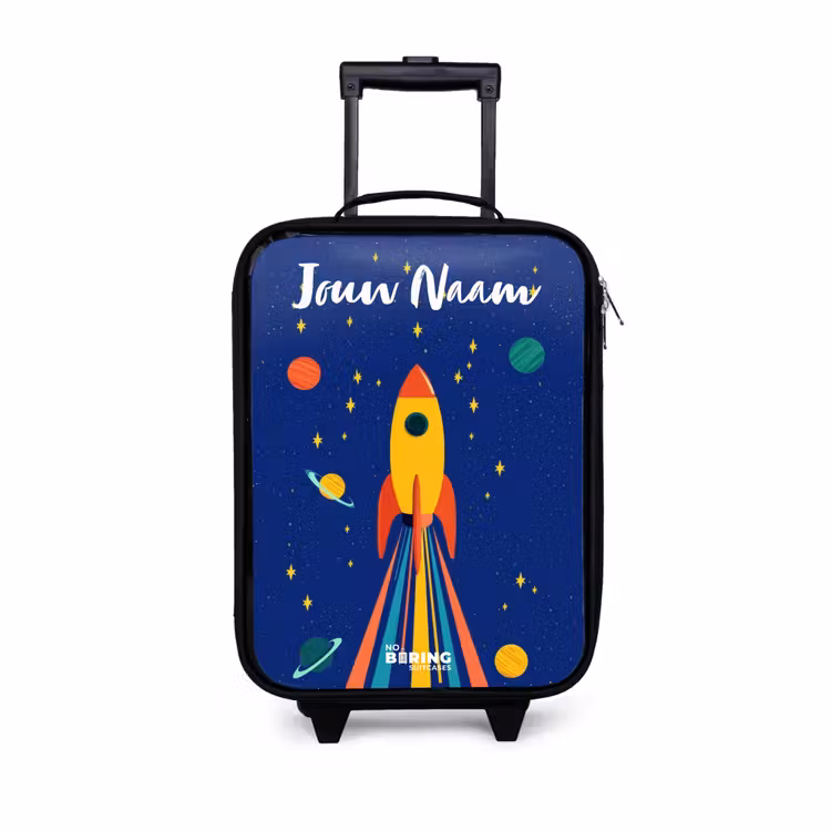 Kinderkoffers met naam - Raket - Sterren - Planeet - Ruimte — 1