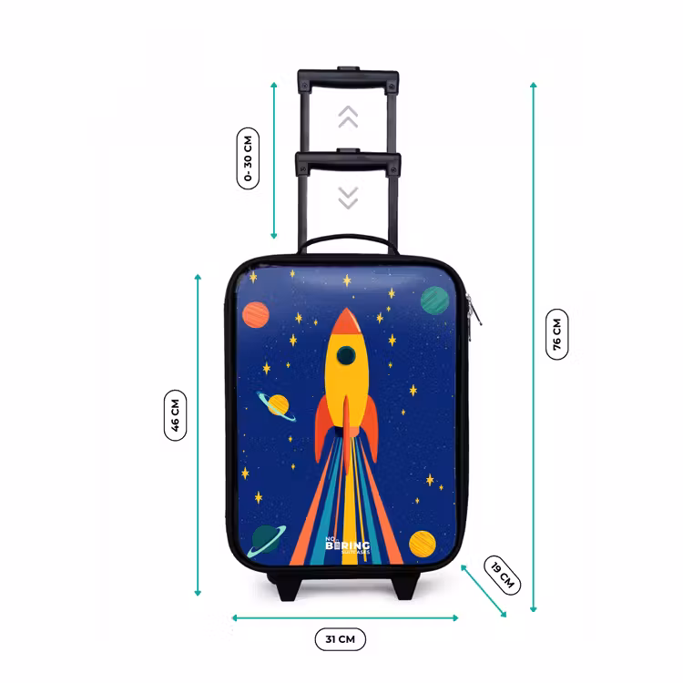 Kinderkoffers met naam - Raket - Sterren - Planeet - Ruimte — 7