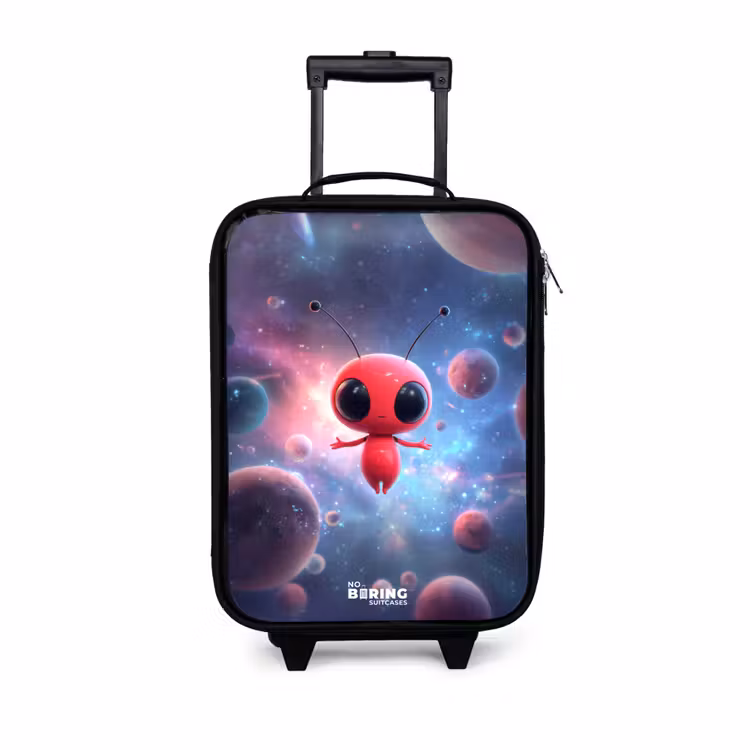 Kinderkoffer - Rood Ruimtewezen in Kosmische Dans — 1