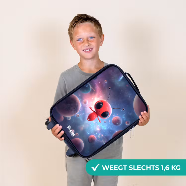 Kinderkoffer - Rood Ruimtewezen in Kosmische Dans — 3