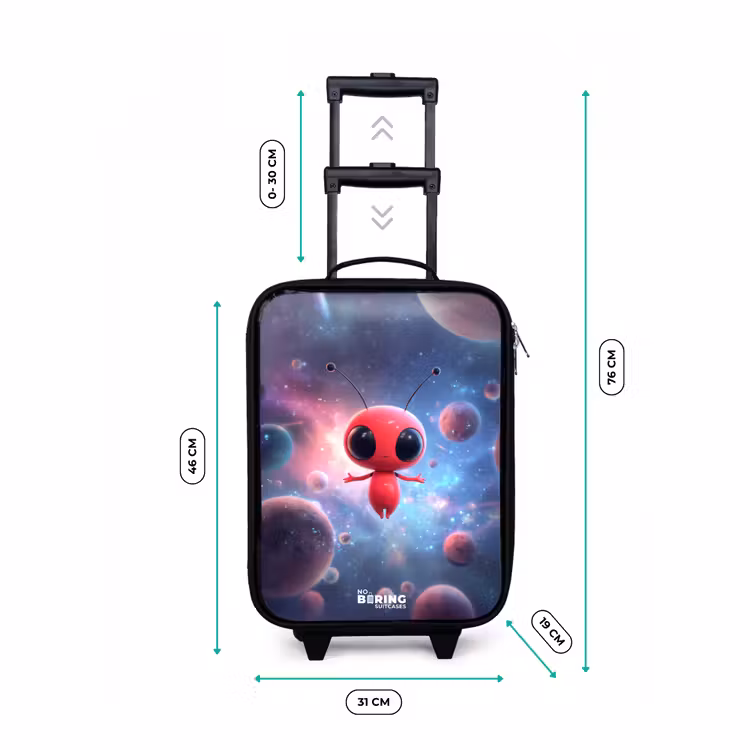 Kinderkoffer - Rood Ruimtewezen in Kosmische Dans — 7