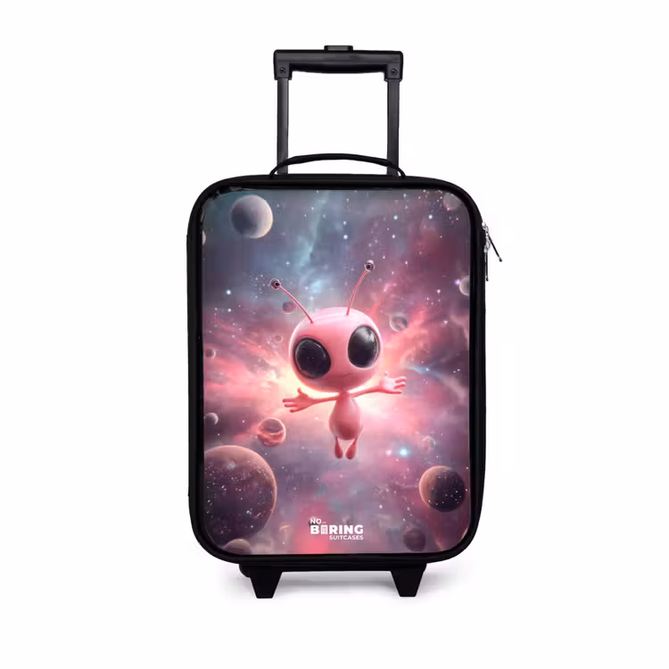 Kinderkoffer - Roze Alien in Sterrennevel — 1