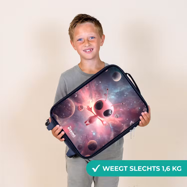 Kinderkoffer - Roze Alien in Sterrennevel — 3