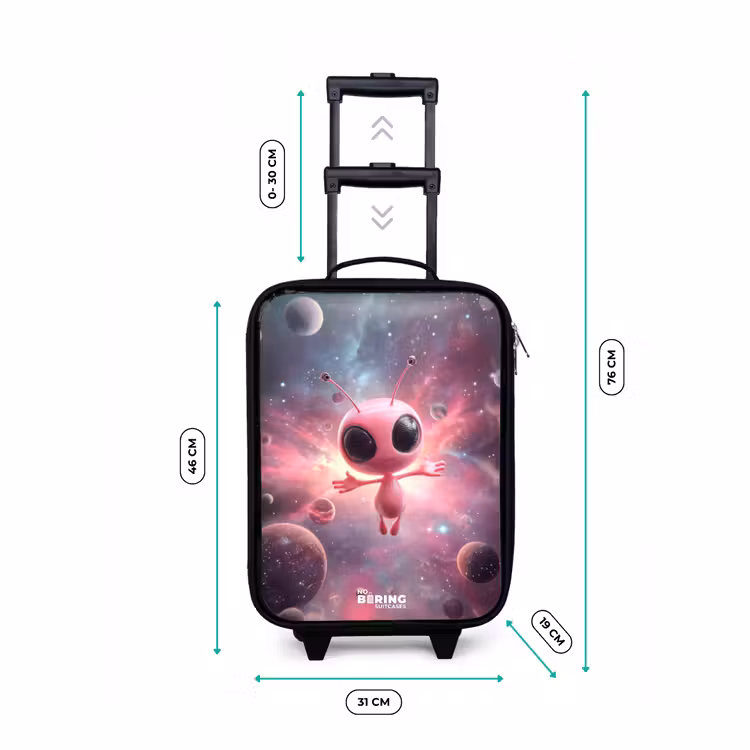 Kinderkoffer - Roze Alien in Sterrennevel — 7
