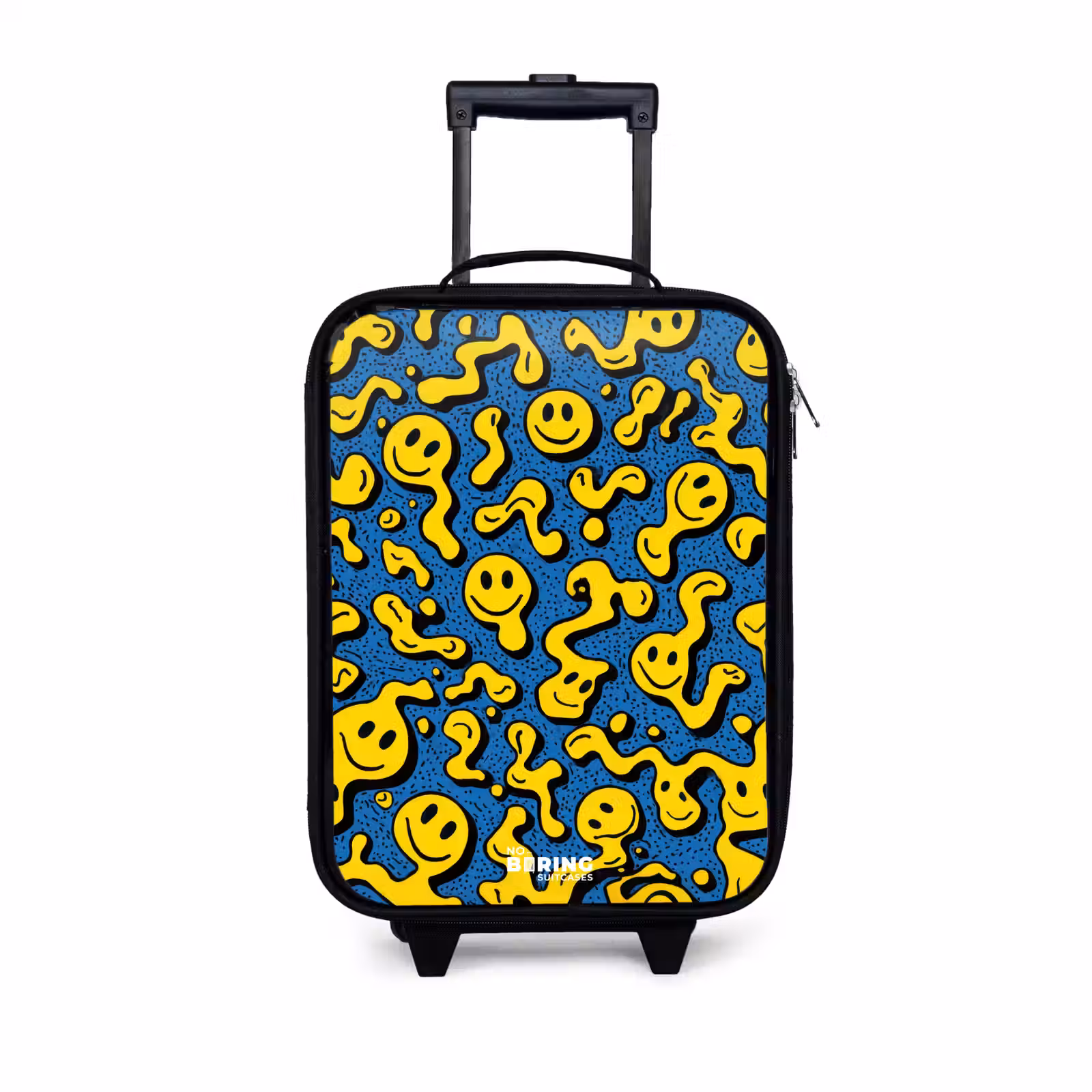 Kinderkoffers met naam - Smiley - Blauw - Geel — 1