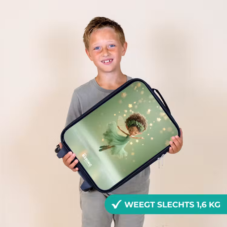 Kinderkoffers met naam - Dansende fee in groen licht — 3