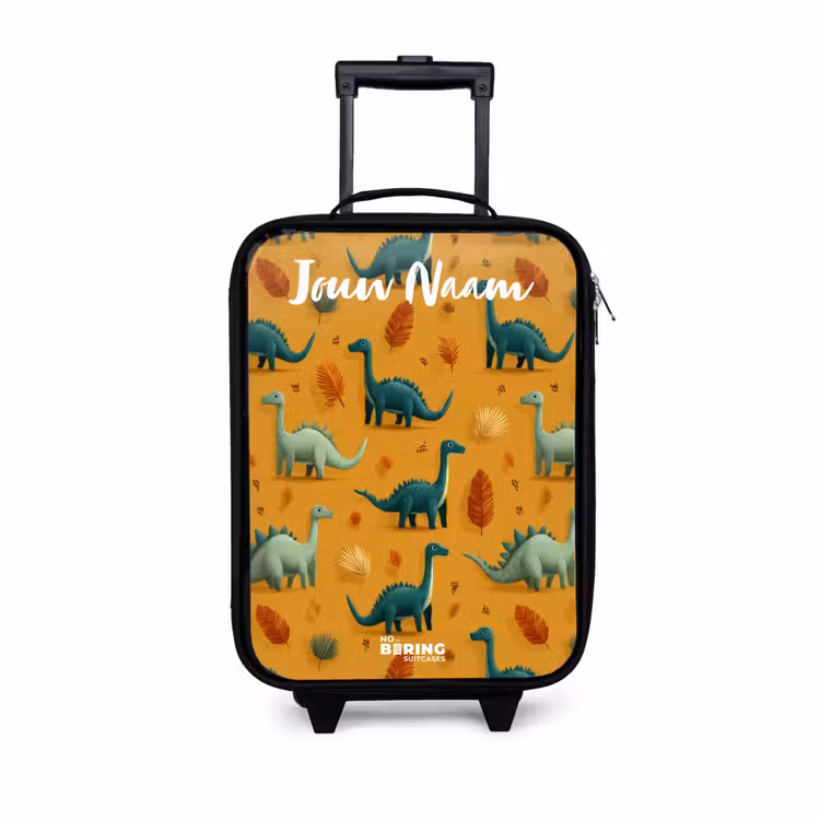 Kinderkoffers met naam - Dino - Dieren - Patroon — 1