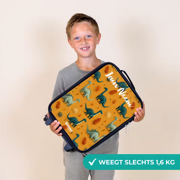 Kinderkoffers met naam - Dino - Dieren - Patroon — 3