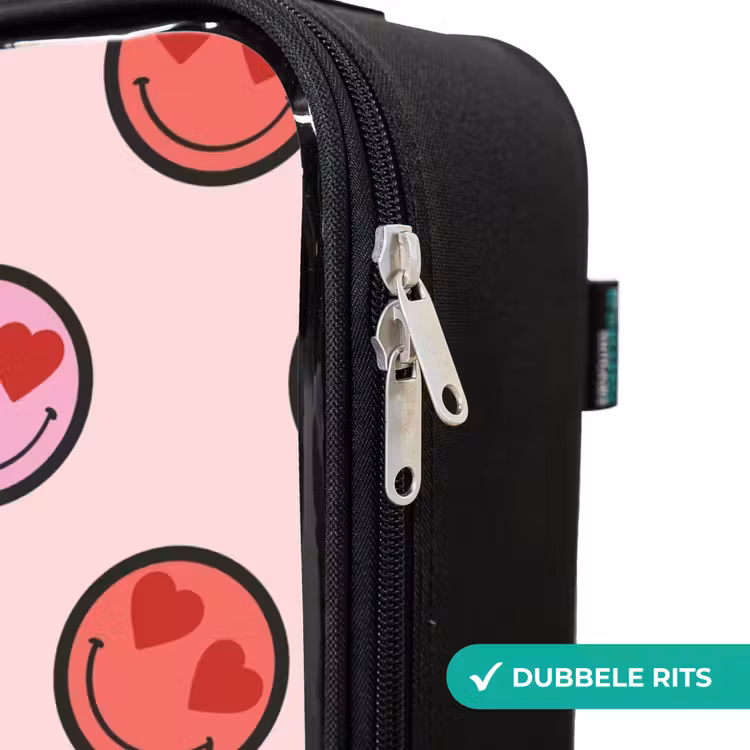 Kinderkoffers met naam - Hartje - Smiley - Patroon — 6