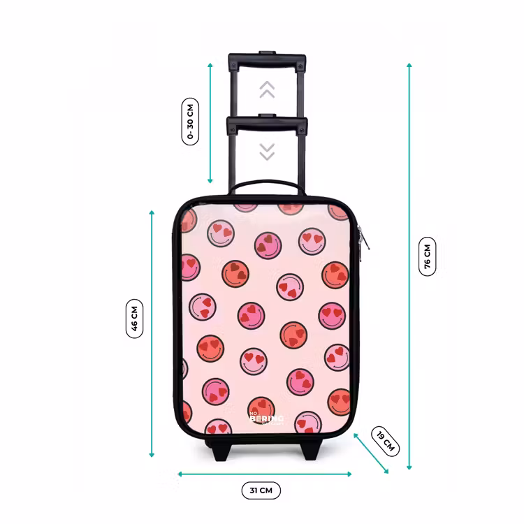 Kinderkoffers met naam - Hartje - Smiley - Patroon — 7