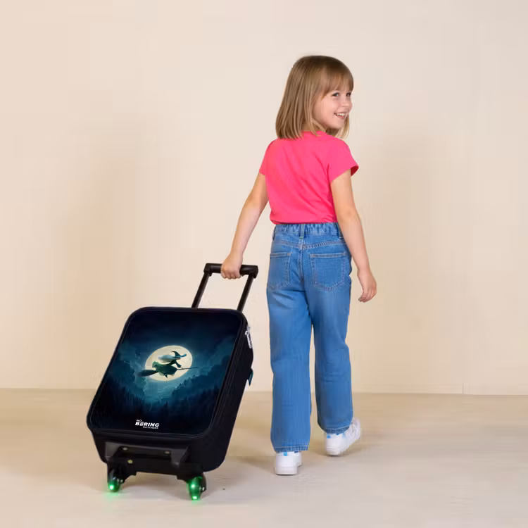 Kinderkoffers met naam - Heks in Maanlichtvlucht — 2