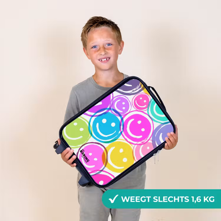 Kinderkoffers met naam - Kleurrijke glimlachexplosie — 3
