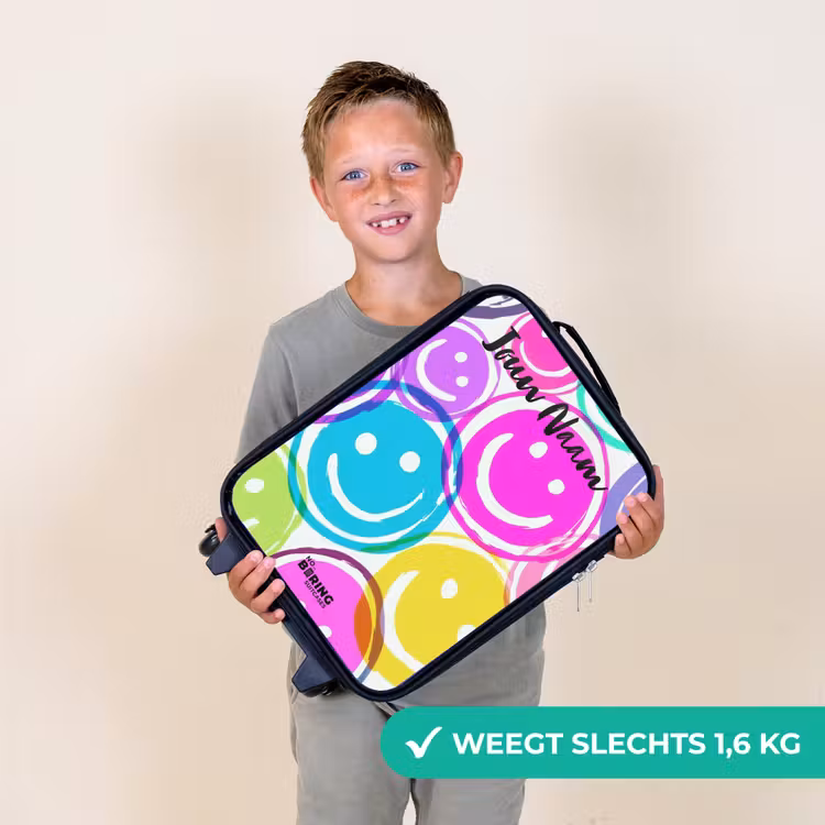 Kinderkoffers met naam - Kleurrijke glimlachexplosie — 3