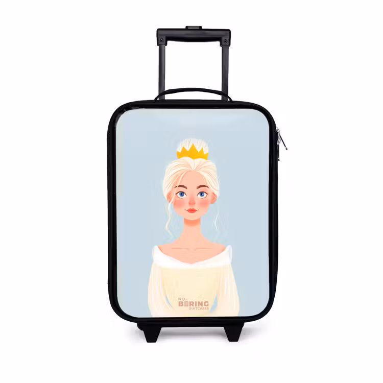 Kinderkoffer - Prinses met een gouden kroon - Blauw — 1